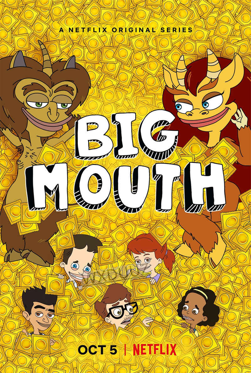 2023 New TV Anime Movie Big Mouth Season 6 Home decoration Nordic prints Wall art Aesthetic 2 - Big Mouth Merchandise