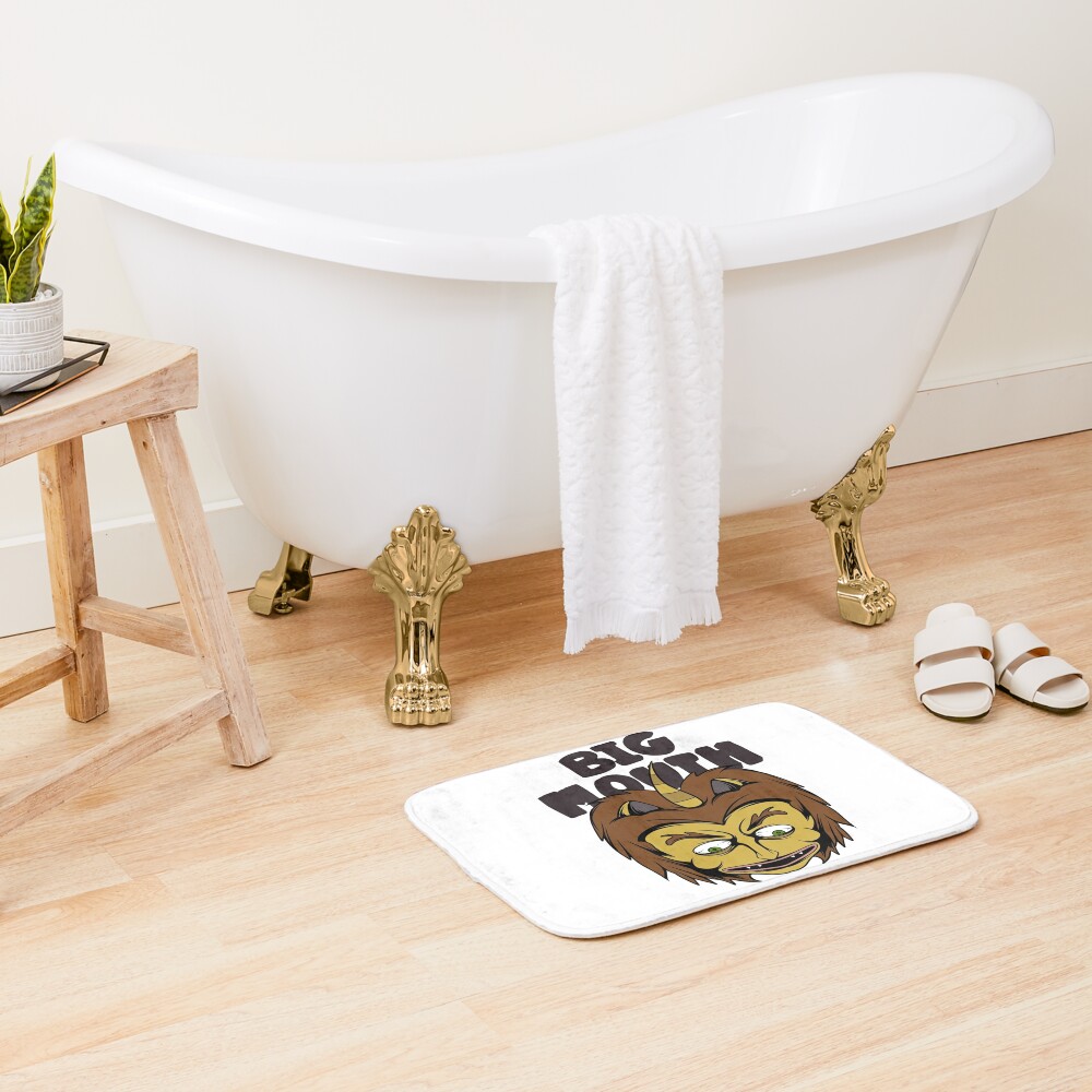 Big Mouth Scary Bath Mat Official Big Mouth Merch