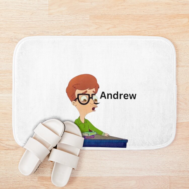 Big Mouth - Andrew (Fan Art) Bath Mat Official Big Mouth Merch